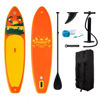 [EU Direct] FunWater 335cm Groot formaat opblaasbaar Stand Up Paddleboard Surfplank Compleet Paddleboard Accessoires Ver