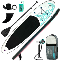 [EU direct] Funwater 335cm Opblaasbaar Stand Up Paddle Board met Pomp Verstelbare Paddle Waterdichte Telefoonhoes Leash