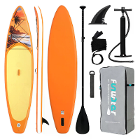 [EU Direct] FunWater 350*84*15CM Belastbaarheid 180KG+ Langere ISUP Opblaasbare Stand Up Paddle Board Surfboard Voor Sol