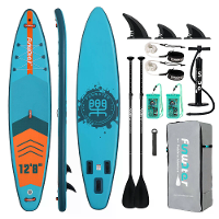 [EU Direct] FunWater 385X85X15CM Opblaasbaar Stand Up Paddleboard Surfboard Compleet Paddleboard Accessoires Verstelbare