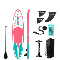 [EU Direct] FunWater Opblaasbare Paddle Board Stand Up Draagbare Surfplank Pulp Board Met Rugzak Waterdichte Phonecase,