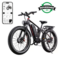 [EU DIRECT] Gereviseerde DUOTTS S26 Elektrische Fiets 48V 20AH Samsung batterij 1500W (750W*2) Dubbele Motoren 26*4.0 In