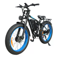 [EU DIRECT] GERPSI DP2603 Elektrische fiets, 48V 25Ah batterij, 1500W*2 dubbele motoren, aanbevolen topsnelheid 25 km/u,
