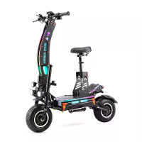 [EU DIRECT] HALO KNIGHT T107 MAX Elektrische Scooter Met Zadel 50Ah 72V 8000W Motor Aanbevolen Topsnelheid 25KM/H 13 Inc