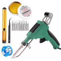 [EU Direct] HANDSKIT 220V 60W Hand held Internal Heating Soldeerpistool Automatisch Tin Verzenden met Aan/Uit Schakelaar