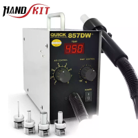 [EU Direct] HANDSKIT 857DW Heat Guns Digitale Display Soldeerstation Temperatuurregeling Heeteluchtpistool Draagbaar Thu
