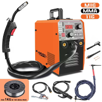 [EU Direct] HANDSKIT MIG200 3 in 1 MIG MMA TIG Lasser AC220V 30 160A Efficiënte Draagbare Lasmachine 0.8/1.0Mm Flux core