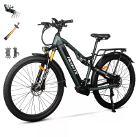 [EU DIRECT] Heda TX GS9 3.0 Elektrische fiets (met achterdrager) 48V 16Ah 500W motor Aanbevolen topsnelheid 25KM/H 27.5X