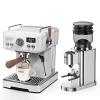 [EU Direct] HiBREW H10 Plus Espresso Machine & G7 Conical Burr Grinder Set 20 Bar Druk PID Controle 48 Maalniveaus Thuis