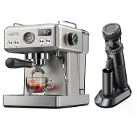 [EU Direct] HiBREW H10A & G5 Combo 20Bar Semi automatische Espresso Koffiemachine + G5 Elektrische Koffiemolen 36 Instel