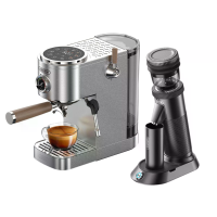 [EU Direct] HiBREW H13 Dual Heater Espresso Machine & G5 Coffee Grinder Set With PID Temp Control 36 Grind Levels Milk F
