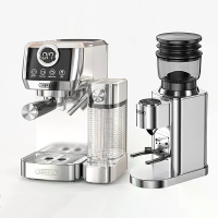 [EU Direct] HiBREW H13A Dual Boiler Espresso Machine & G7 Touchscreen Conical Burr Grinder Combo 20 Bar 6 Zetmodi 48 Maa