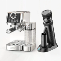 [EU Direct] HiBREW H13A Dual Boiler Espressomachine & G5 Conische Maalschijf Combo 20 Bar 6 Zetmodi 36 Maalinstellingen