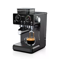 [EU Direct] HiBREW H20 Espresso Machine 1350W 20Bar met ingebouwde grinder,20 niveaus verstelbare maalmolen & melkopschu