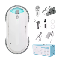 [EU Direct] HIXZAP X1 WH Raamreinigingsrobot met 65 ml waterreservoir, 3 Reinigingsmodi, Z Route planning, Ultrasonische