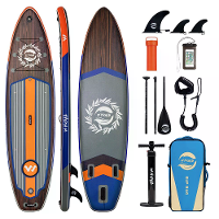 [EU Direct] InnoExpo 335*86*15CM Extra wijd Laden 190kg Hout Serie Opblaasbare Stand Up Paddleboard Voor Alle Vaardighed