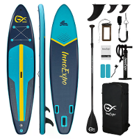 [EU Direct] InnoExpo 350*83*15CM Laad 200kg Brede Stevige SUP Voor Solo 2+1 Gezinsdieren Antislip Comfort Dek Opblaasbaa