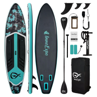[EU Direct] InnoExpo SUPIE71P 350x89x15cm Opblaasbare Stand Up Paddleboard 230kg Gewichtscapaciteit 3 Personen Brede Sta