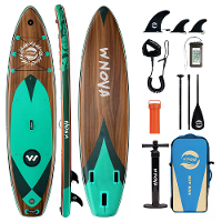 [EU Direct] InnoExpo W025 W026 350*86*15cm Laadvermogen 200kg Opblaasbare Stand Up Paddle Board Voor Solo 2+1 Familie Hu