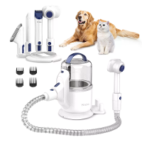 [EU Direct] INSE Yinole P50 Dierenhaar Verzorgingsstofzuiger, 300W Zuigkracht, 2.5L Grote Capaciteit, Laag Geluid met Sc