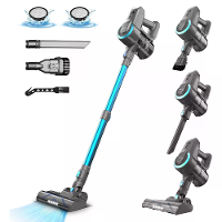 [EU Direct] INSE YISORA N300 Draadloze Sta vacuum,20Kpa Ultra Licht Stofzuiger voor Tapijt,Harde Vloer,Auto,Huisdierhare