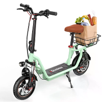 [EU DIRECT] iScooter i12 Elektrische Scooter Met Zithouding 7.5Ah 36V 500W Motor 12inch Moped Elektrische Scooter Met Ma