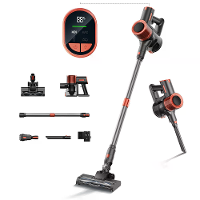 [EU Direct] JIGOO C200 Draadloze Stofzuiger,23000 Pa Draadloze Stofzuiger,40 minuten werktijd,met 2 werkmodi voor tapijt