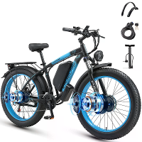 [EU Direct] KAIJIELAIS V3 Elektrische Fiets 48V 23AH Batterij 1000W*2 Dubbele Motoren Aanbevolen Topsnelheid 25KM/H 26*4
