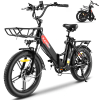 [EU DIRECT] KAISDA K201 Elektrische Fiets 36V 10.4AH*2 Dubbele Batterijen 250W Motor 20inch Banden 80 90KM Maximale Kilo