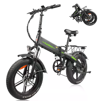[EU Direct] KAISDA K2M Elektrische fiets 48V 13AH batterij 500W motor 20*4.0Inch banden 45 55KM maximaal bereik 150KG ma