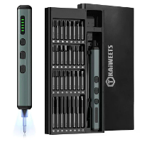 [EU Direct] KAIWEETS ES21 Precieze Elektrische Schroevendraaier Set 5 Koppelinstellingen Aanpasbaar 64 Precisie Bits Opl