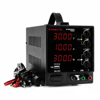 [EU Direct]KAIWEETS PS 3010F DC Voeding Variabel 30V 10A met 4 LED Digitaal Display USB Interface Meerdere Beveiligingen