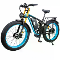 [EU DIRECT] KETELES K800P Elektrische Fiets 48V 23Ah Batterij 1000W*2 Dubbele Motoren 26*4.0Inch Vette Banden 60KM Berei