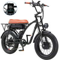 [EU Direct] KETELES KF8 Elektrische Fiets 48V 23AH Accu 1000W*2 Dubbele Motoren 20 inch Banden 70 80KM Max. Actieradius