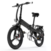 [EU Direct] LANKELEISI G660 Elektrische Fiets 48V 12.8AH 500W Vouwfiets Elektrische Fiets 20 Inch 80 100km Actieradius M