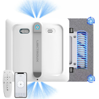 [EU Direct] Liectroux S9 Slimme Raamreinigingsrobot, met 2 roterende borstels, 6 weg waterpomp spray, 10000Pa zuiging, b