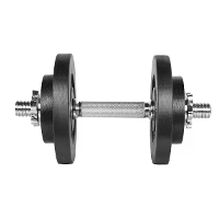 [EU DIRECT] LIFEFIT Dumbbell 15kg 30mm Stalen Dumbbells voor Fitness Body Building Groot Materiaal Gewichtheffen Trainin