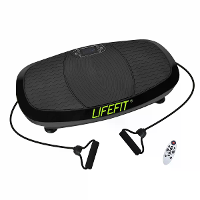 [EU DIRECT] LIFEFIT F DESK 03 01 Trilplaat Oefenmachine met Elastische Weerstandsbanden Body Workout Geluidsarme Trillin