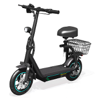 [EU Direct] M5 PRO Elektrische scooter met zitting 48V 15Ah batterij 500W motor 12 inch banden 30 40 KM maximale actiera