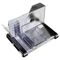 [EU Direct] Novulife 120W Elektrische Vlees Snijmachine 2 Snelheden Verstelbare Dikte 0 18mm Snijden Gemakkelijke Reinig