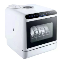 [EU Direct] NovuLife Countertop Dishwasher met dubbele watertoevoer, hete lucht droging, UV sterilisatie, aanraakbedieni