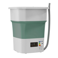 [EU Direct] NovuLife opvouwbare mini wasmachine 52L 180W 7KG draagbaar compact wasmachine centrifuge drogen UV sterilisa