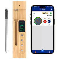[EU Direct] NovuLife Slimme Vleesthermometer Draadloze Bluetooth Vleesthermometer Draadloze Vleesthermometer Barbecue Th