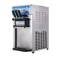 [EU Direct] NovuLife ZM 168 commerciële soft serve ijsmachine 1200W 16~18L/H snel bevriezen 3 smaken 4 nozzles lage ruis