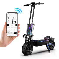 [EU DIRECT] OOTD D99 Elektrische Scooter met Zadel 3000W*2 Dual Motoren 60V 40AH Batterij 13 inch Tubeless Banden 100 12