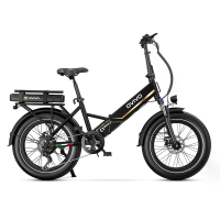 [EU DIRECT] OVIVO C1 MAX Elektrische Fiets 48V 10.4AH+13AH Dubbele batterijen 250W Motor Topsnelheid 25KM/U 20x4.0Inch B