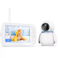[EU direct] Proscenic BM300 5inch Baby Video Monitor met 1080P PTZ camera op afstand bekijken IR nachtzicht Tweeweg Inte