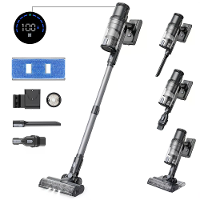 [EU Direct] Proscenic P11 Moppen Nat Droog Stofzuiger en Mop Combinatie, 45Kpa Zuigkracht, Max 60Min B gebruikstijd, Lic