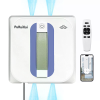 [EU Direct] PuRuiKai PRK 28 Robotische Ramenreiniger 2500Pa Sterke Zuigkracht 4 weg Water Spray Auto Rand Detectie Afsta