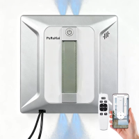 [EU Direct] PuRuiKai R6 Robotische Ramenreiniger met 4 sproeikoppen Spray 100 ml watertank 4 reinigingsmodi Bluetooth ap